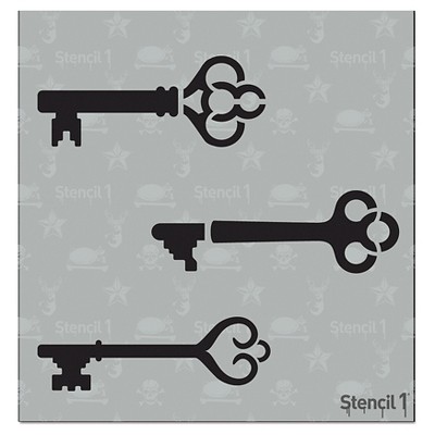 Stencil1 Skeleton Keys - Stencil 5.75" x 6"
