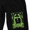 Wizard Of Oz Wicked Witch Don't Add Water Men's Black Sleep Pajama Shorts - 2 of 3