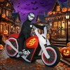 NAYSAYE Halloween Inflatable Ghost Biker Outdoor Decoration Blow Up Yard Decor for Garden Lawn and Holiday Party, Black and Red, 70.8"*25.5"*47.3" - 2 of 4