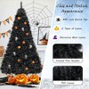 Resenkos Large Black Artificial Halloween Christmas Tree with Cool White LEDs - Black - 2 of 4