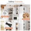 Freestanding Kitchen Pantry Buffet with Hutch Kitchen Storage Cabinet Cupboard with Pull-Out Side Cabinet, Door Shelves & Drawer - ModernLuxe - 4 of 4
