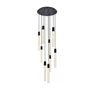 Elegant Lighting Weston 9 - Light Pendant in  Black - 1 of 4