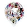 Wrapables Large Fashionable Cats Head Wrap Square Scarf 35 x 35 Inches, Cream - 2 of 4