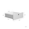 PAGED Computer Desk with Hutch and Bookshelf, Wood Executive Desk Teens Student Desk with Drawers, 3 AC Outlets and 2 USB Charging Ports, White - 3 of 4
