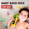 Dinosaur Bath Toys for Toddlers, No-Hole Bathtub and Pool Water Play Set - 4 of 4