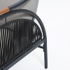 LuxenHome 4-Piece Iron Outdoor Patio Furniture Set with Removable Cushions - 3 of 4