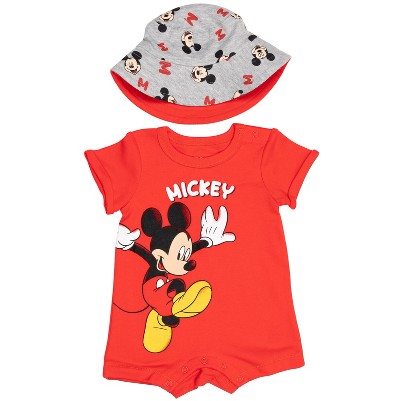 mickey mouse, red