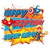 Boy's Marvel Superhero Birthday T-Shirt - image 2 of 4