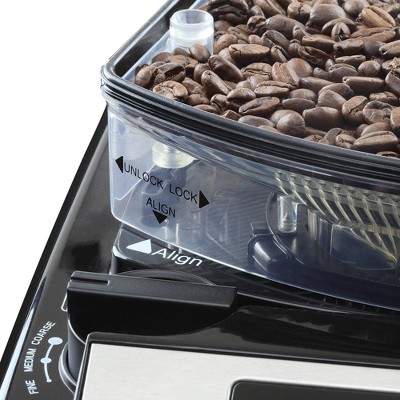 Stainless Steel 12-Cup Programmable Coffee Maker with Grinder & Water Filter