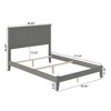 AFI Furnishings Madison Full Traditional Bed with Open Footboard and Turbo Charger in Grey - 2 of 4