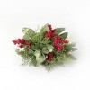 Sullivans Pine & Berry Artificial Orb Decorative Filler 4"H Red - 3 of 3