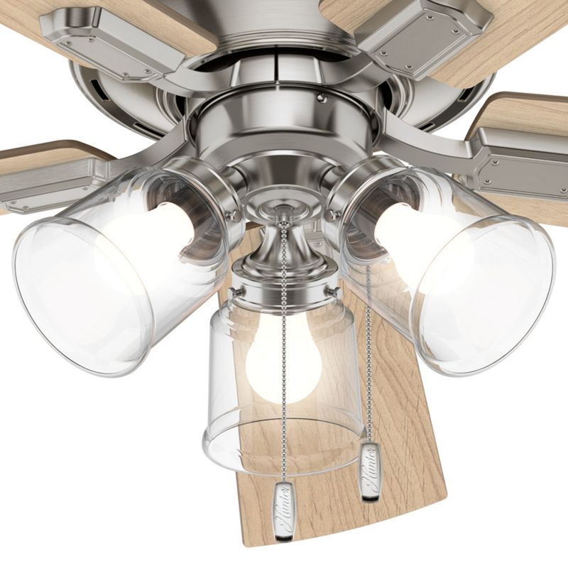 52" Crestfield Low Profile Ceiling Fan (Includes LED Light Bulb) - Hunter Fan, 6 of 20