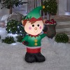 Gemmy Christmas Inflatable Elf, 4 ft Tall, Multi - 2 of 4