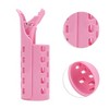 Unique Bargains Women's Heatless Voluminous Hair Roller 4.33"x1.42" Pink 2pcs - 3 of 4