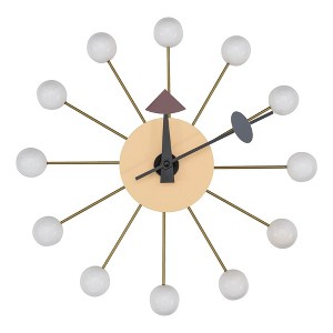 13" LeisureMod Concordia Modern Round Wall Clock - 1 of 4