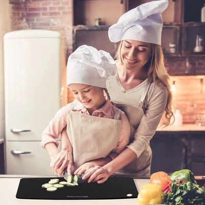 Large Black Composite Wood Dishwasher Safe Cutting Board