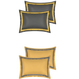 Unique Bargains Room Decoration Polyester Mother's Day Gift Wrinkle-Resistant Pillowcase 4 Pcs - 1 of 4