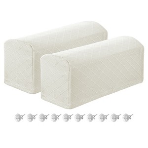 Unique Bargains Non Slip Scratch Resistant Soft Armchair Slipcovers with Twist Pins 2 Pcs - 1 of 4