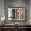 Sapphtopaz 40 x 30 Rectangle Bathroom Mirror, Beveled Vanity Mirror with Aluminum Frame, Enhanced Anti-Fog Wall Mirrors for Bathroom, Over Sink - 2 of 4