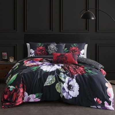 Bebejan Moody Painting 100% Cotton 5 Piece Reversible Comforter Set