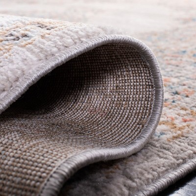 Elysian Gray Synthetic 9' x 12' Hand-Knotted Area Rug