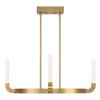 Savoy House Del Mar 4 - Light Chandelier in  Warm Brass - 2 of 4