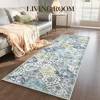 Area Rug, Rugs for Living Room, Washable Rug, Vintage Rugs for Entryway, Traditional Floor Cover, Thin Carpet, Kitchen Distressed Non Slip Mat - 2 of 4