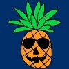 Men's Design By Humans HALLOWEEN PINEAPPLE PUMPKIN THEMED By Ujangkasep T-Shirt - 2 of 3