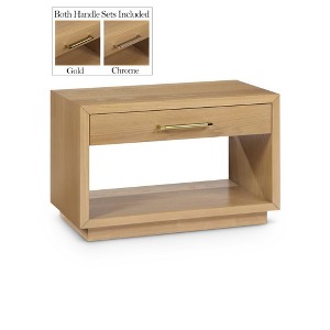 Meridian Furniture,Avery Wood Veneer Nightstand - 1 of 4