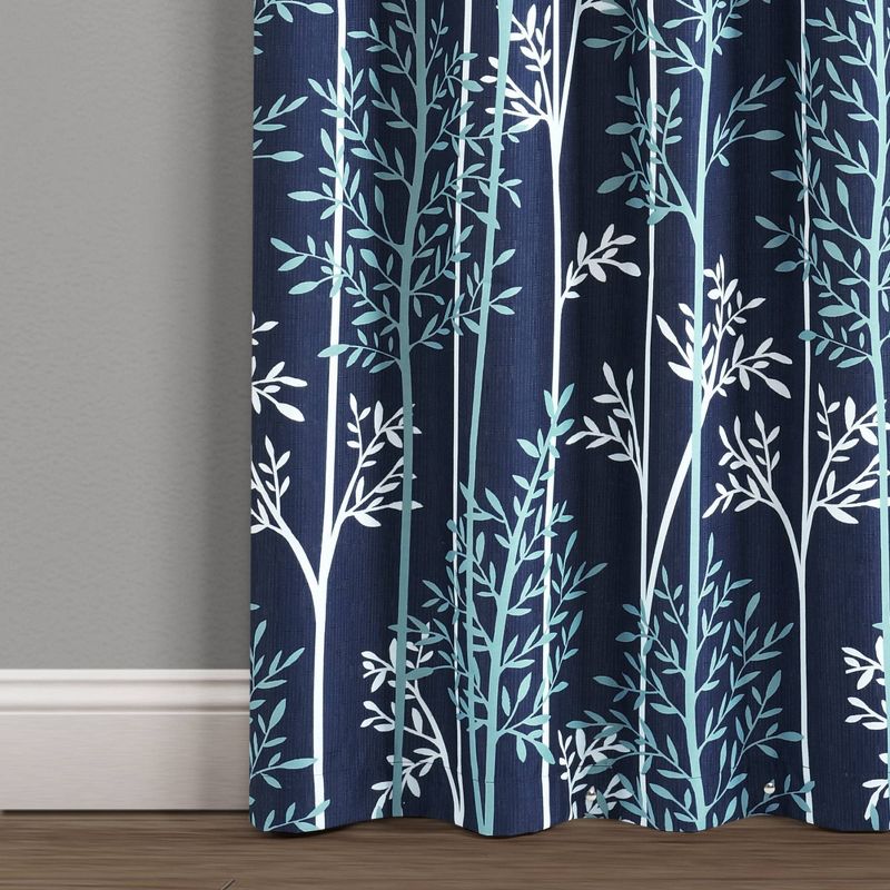 Linear Tree Insulated Blackout Window Curtain Panels - Lush Décor, 4 of 8