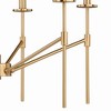 Vaxcel Kedzie 6 - Light Chandelier in  Natural Brass - 2 of 4