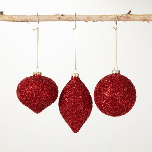 4.5h Sullivans Metallic Holly Ball Ornaments; Multicolored Christmas  Ornaments : Target