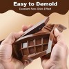 Aoibox 3-Piece Chocolate Bar Molds Set, Food-Grade Silicone, Non-Stick for Dubai Pistachio, Candy, Snacks, Desserts - 3 of 4