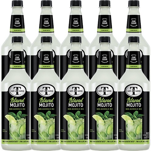 Mr & Mrs T Mojito Mix, 1L Bottle, 10 Pack – Premium Cocktail Mixer for Mojito Mix, Ready to Use - image 1 of 4