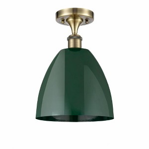 Plymouth Dome - 1 Light Semi-Flush Mount In Industrial Style-12.88 Inches Tall and 9 Inches Wide - 1 of 1