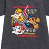 - Paw Patrol - Chase Rubble Marshall Hexagons Graphic Short Sleeve Fleece Dress - 2 of 4
