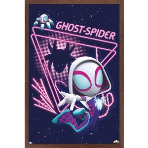 Trends International Marvel Spidey And His Amazing Friends - Ghost Spider Framed Wall Poster Prints - 1 of 4
