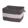 Colonial Mills Rope Walk - Black/White 14"x14"x10 Utility Basket - 2 of 4