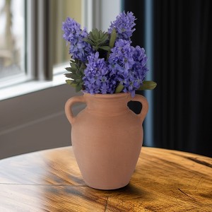 Charming Terracotta Vase with Handles - Elegant Home Decor for Living Room, Bedroom, Office and Room Display - 1 of 4