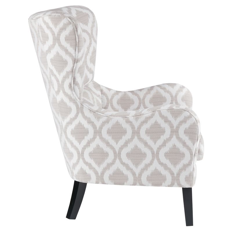 Aria Swoop Upholstered Wing Chair, 6 of 12