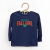 The Life Of A Fall Girl Puff/Glitter - Kids Youth Long Sleeve Tee and Kids Toddler Long Sleeve Tee - 2 of 3