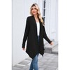 Coolmee Women's Draped Front Open Cardigan Casual Long Sleeve Lightweight Cardigan Sweaters - 4 of 4