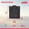 SKB Cases 4U Soft Rack Case for Wireless Microphone Systems with Steel Rails, Heavy Duty Zippers, Outer Pocket and Shoulder Straps, Black - 3 of 4