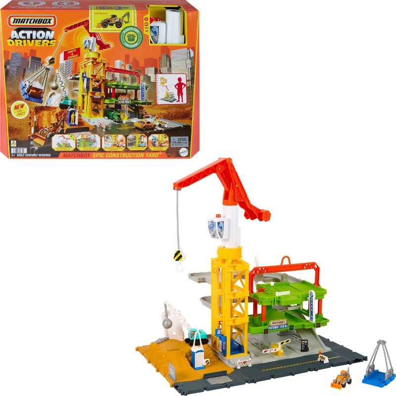 Matchbox Action Drivers Construction Playset, 1 of 8