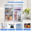 Portable Fridge 3.2 Cu.Ft, Fridge With Freezer Single Design, Ideal for Bedroom - 3 of 4