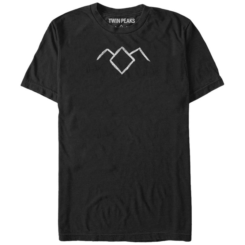 Men's Twin Peaks Owl Cave Symbol T-Shirt, 1 of 5