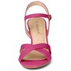 Allegra K Women's Adjustable Ankle Buckle Strap Kitten Heel Sandals - 2 of 4