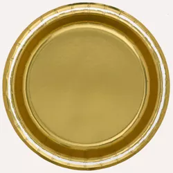 8.5" 20ct Dinner Paper Plates Gold - Spritz™