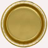 8.5" 20ct Dinner Paper Plates Gold - Spritz™