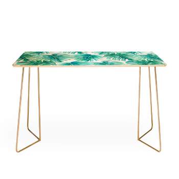 Jacqueline Maldonado Paradise Palms Desk with Gold Legs - Deny Designs